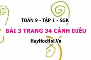 Bài 3 trang 34 Toán 9 tập 1 Cánh Diều